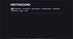 Desktop Screenshot of hektiksound.com