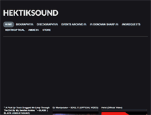 Tablet Screenshot of hektiksound.com